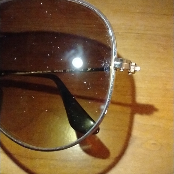 🚫SOLD Ray-ban classic aviator RB3025 large 58mm brown gold frame polarized lens - Picture 4 of 8